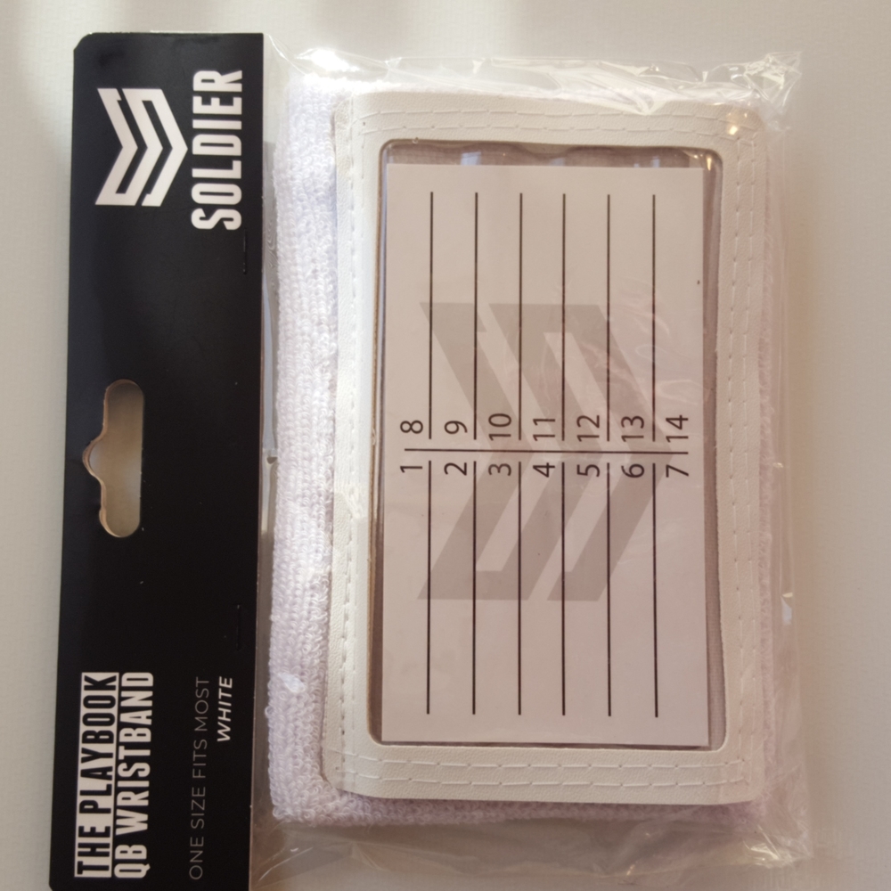SOLDIER QB WRISTBAND The PLAYBOOK. N.W.T.